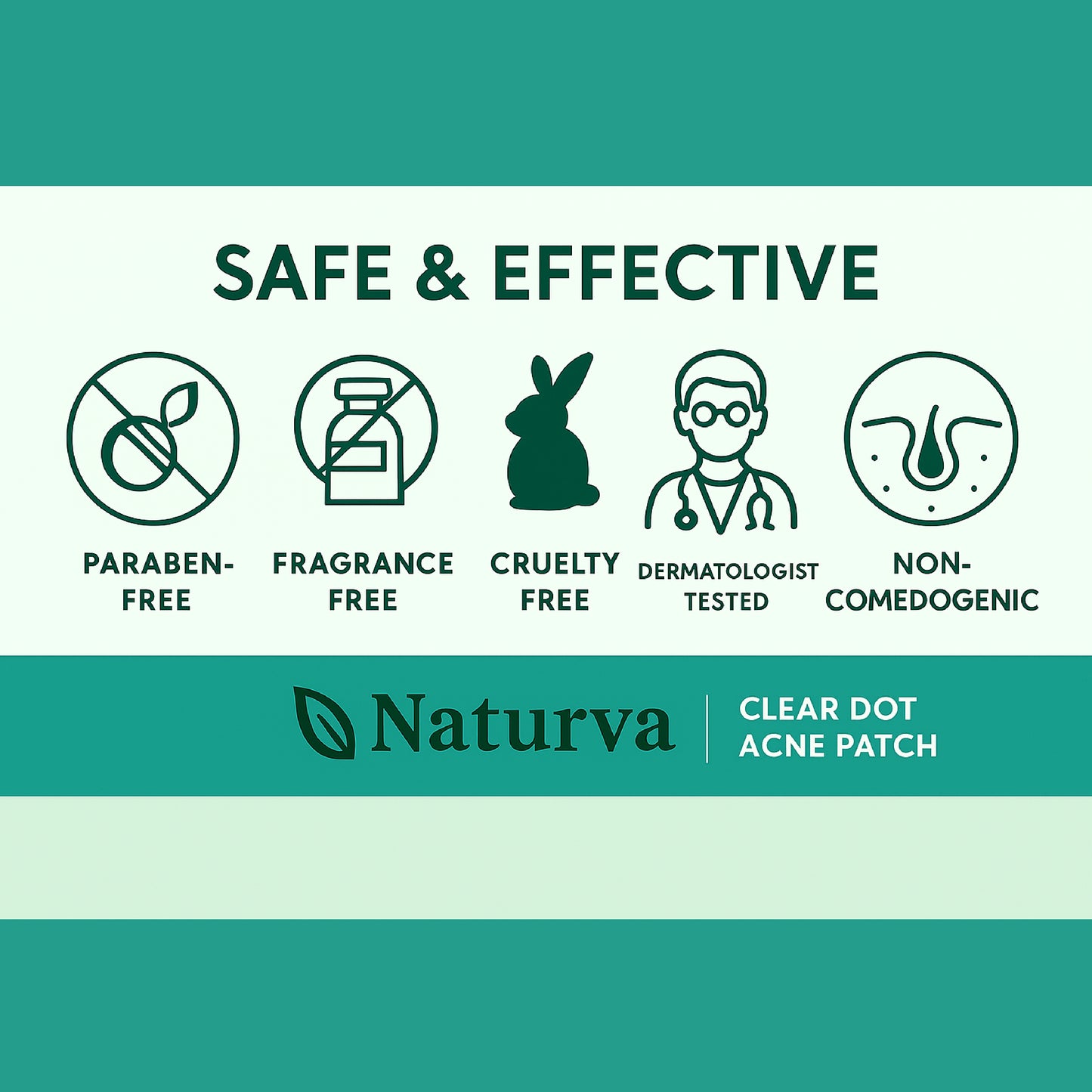 Naturva ClearDot Acne Patches for Face – 36 Hydrocolloid Pimple Patches | Fast Healing, Invisible Zit Stickers for Overnight Blemish Care | Protects from Dirt & Absorbs Impurities – 12mm Waterproof Spot Patch